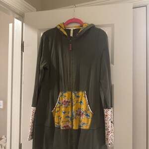 Matilda Jane Patches of Light Green Patchwork Zip Up Hoodie